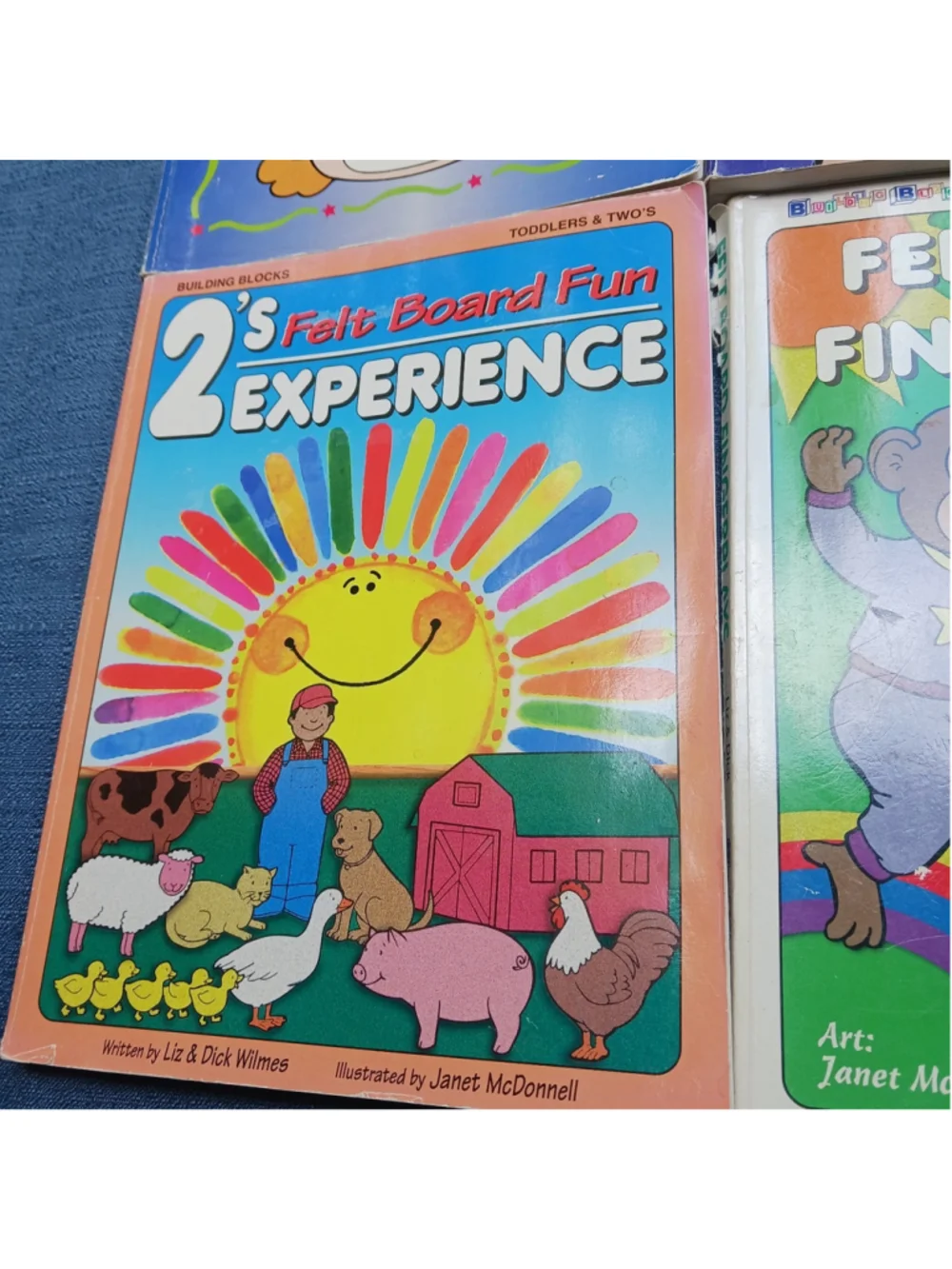 Homeschool Teacher's Aide Felt Board Finger Play Set Of 4 Books Early Education